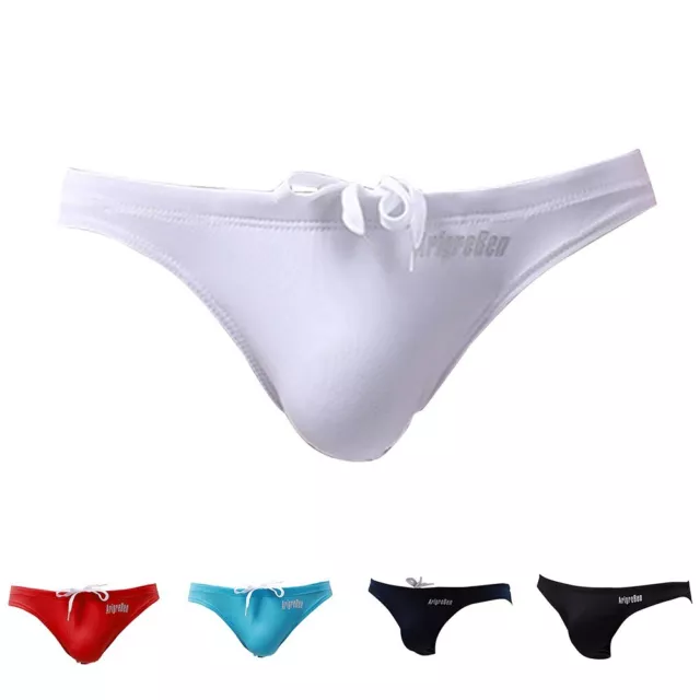 Fashion Leisure Swimwear Briefs Pants Solid Color Swim Swimming Trunks