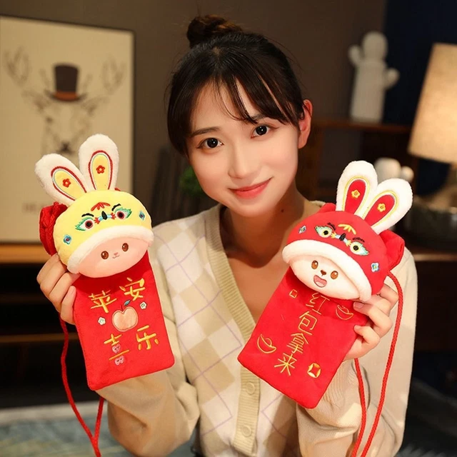 Packet Plush Coin Purse Lucky Money Wallet Money Packing Bag 2023 Red Envelope