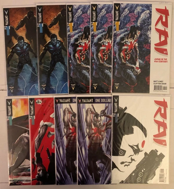 Rai #1 Lot B C 1 in 75 Graham Cracker Mile High Comics Bloodshot Movie Valiant