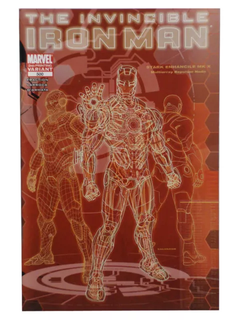 Invincible Iron Man #500 Variant Edition 2nd Printing Salvador Larroca Marvel