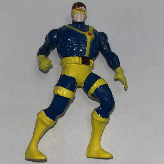 1994 Marvel X-men Steel Mutants CYCLOPS Diecast Metal 2.5" Action Figure Toybiz