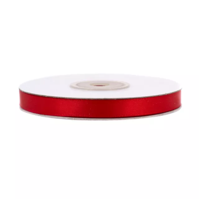 Doppelseitiges Satinband 6mm x 20m Schleifenband Geschenkband Stoffband Uni Rot