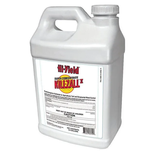 Killzall, Hi-Yield Killzall , 2.5 Gallon , Glyphosate Con, Weed and Grass Killer
