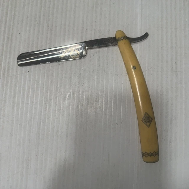 RARE VINTAGE PUMA Solingen Cut Throat Straight Razor No. 97 5/8 $849.99 ...