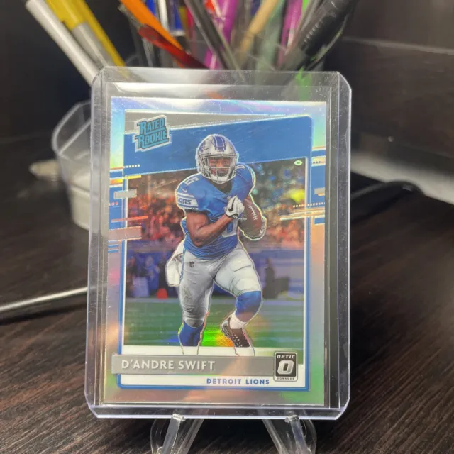 D'Andre Swift 2020 Donruss Optic Silver Prizm Rated Rookie RC Lions