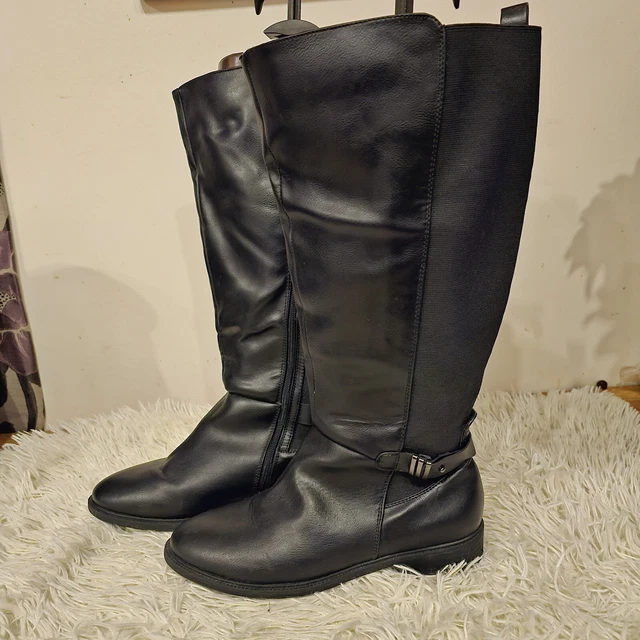 Evans wide fit knee high boots sale
