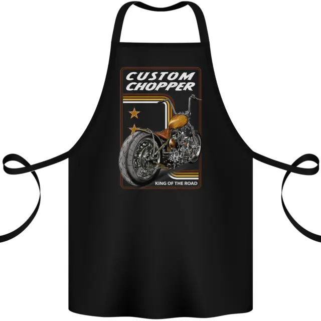Biker Custom Chopper Motorbike Motorcycle Cotton Apron 100% Organic