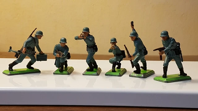 Figurine Britains Deetail WW2 - Mortier Allemand Et Servants 1ère Série Réf. 7333, état Neuf