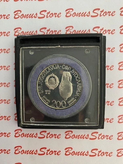 Yugoslavia, 1978, 200 Dinara, Mediterranean Games In Split, Silver Coin
