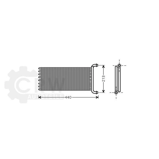 Échangeur Thermique Pour Mercedes-Benz LK 809 814 811 LN2 LN1 T2 - Pièce Neuve Générique - Compatible Chauffage