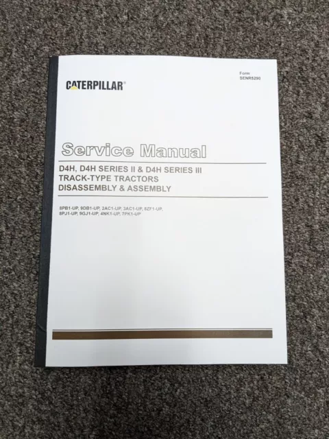 CAT Caterpillar D4H III 3 Tractor Disassembly Shop Service Repair Manual 2AC1-