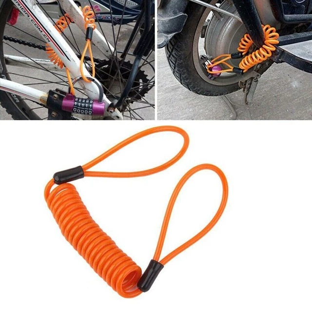 Minder/cavo promemoria bobina blocco disco di sicurezza moto moto
