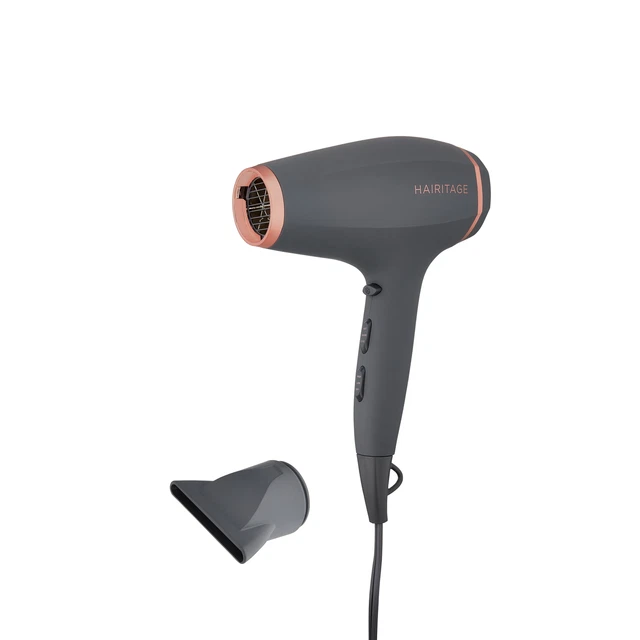 Hairitage 1875 Watt Ionic Hair Dryer, Curl Control, Powerful Hair Dryer