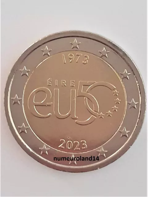 DISPO, pièce 2€ IRLANDE 2023 Commémo. Adhésion à l'UE. NEUVE