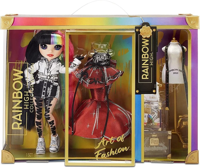 Rainbow High 2021 Jett Dawson Collector Fashion Doll With Black And...