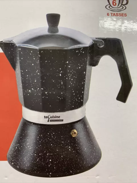 Cafetiere Italienne 6 Tasses Vitro Gaz Et Électrique