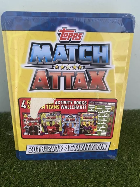 Topps Match Attax 2018-2019 Starter Tin Activity Books Wall Chart Football NEW