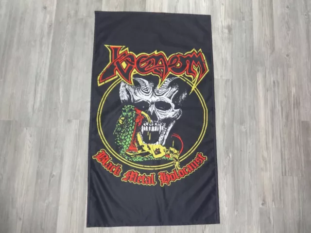 Venom Flag Flagge Poster Black Metal Mantas