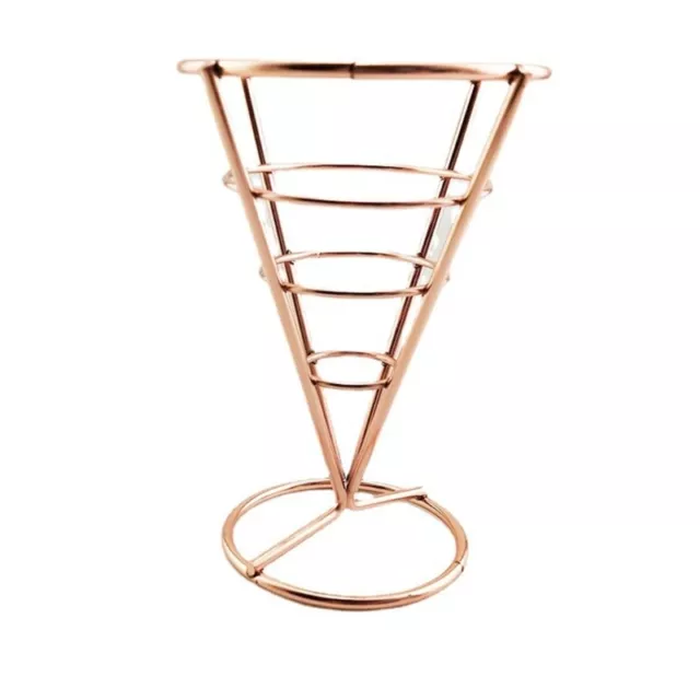 Metal Wire Basket French Fry Stand for Home Outdoor Event Fried Chicken Display