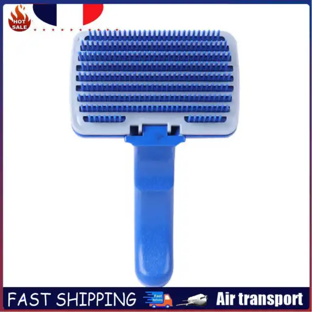 Pet Hair Removal Cleaning Needle Comb Dog Cat Automatic Brush Grooming (L)