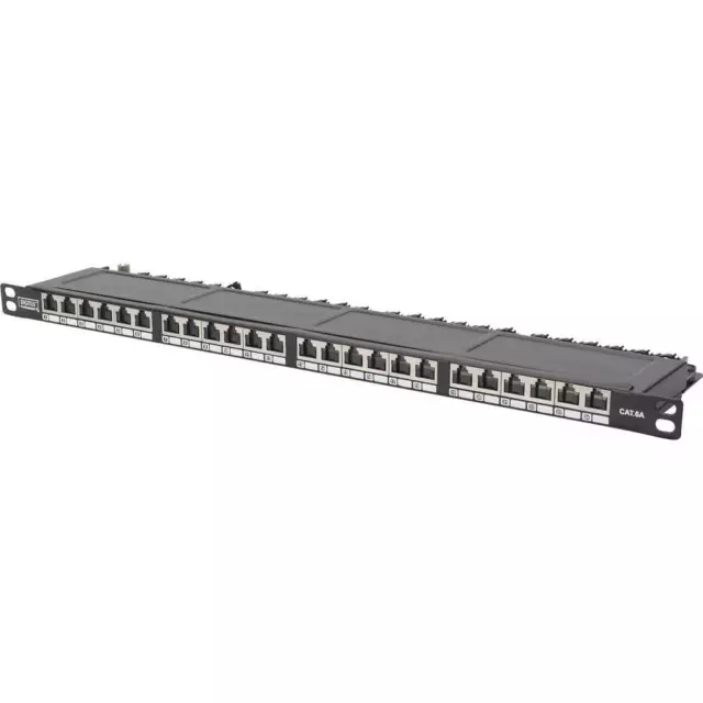 Digitus DN-91624S-SL-SH 24 Port Netzwerk-Patchpanel 483 mm (19) CAT 6 0.5 HE