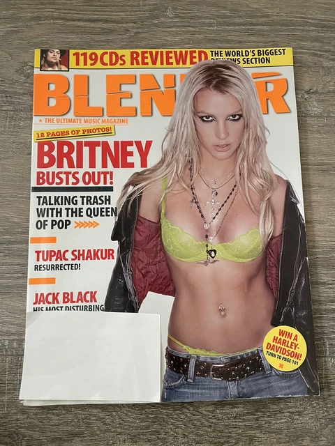 Blender Magazine #23 Britney Spears Tupac Shakur Mullet Lite Coaster Complete