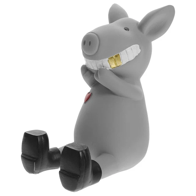 Soporte para teléfono de escritorio de resina gris