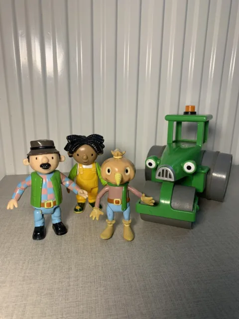 Retro Bob The Builde Bundle Figures & Vehicles Roley Spud Milky Farmer Pickles