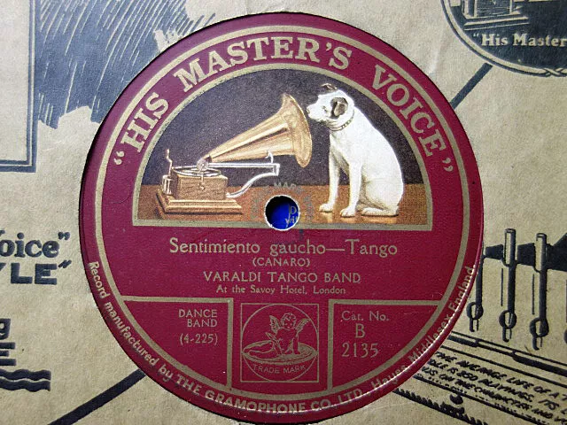 VARALDI TANGO BAND - Sentimiento Gaucho / Julian 78 rpm disc