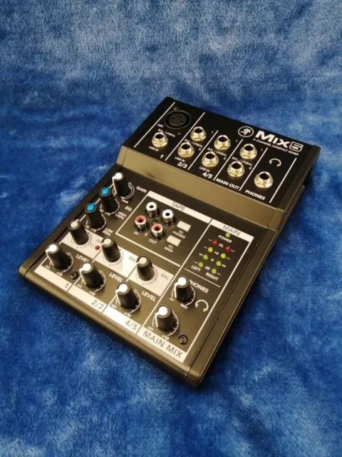 Mackie Mix5 5-Channel Compact Mixer for Live Sound Used from Japan Works Well