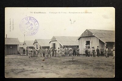 Morocco casablanca CPA military barracks at camp artillery cas112