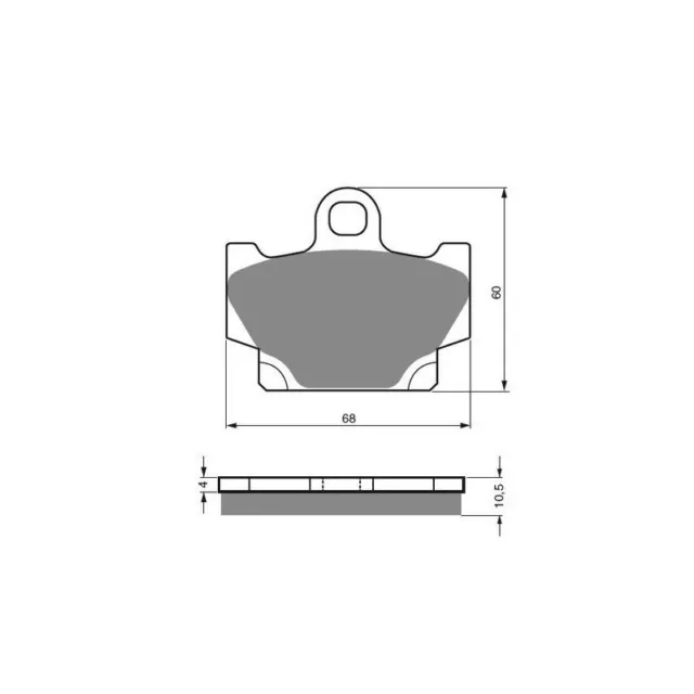 2 Kit plaquettes frein Av Ga et Av Dr Yamaha XJ 400  1982 - Nc