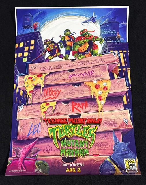 SDCC 2023 EXCLUSIVE TMNT Mutant Mayhem Poster 19.99 PicClick