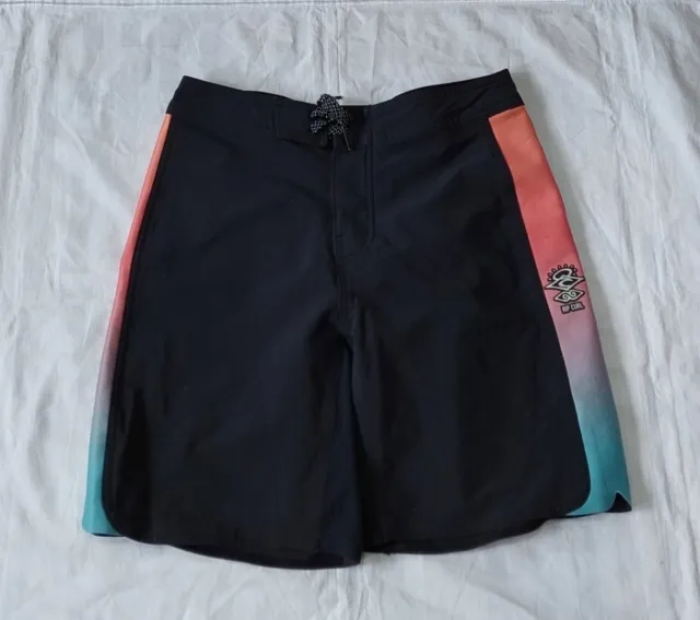 Boys RIP CURL Mirage Swim Shorts Black Polyester Good Clean condition #015