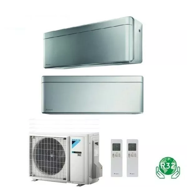 Climatiseur Daikin STYLISH Total Argent Dualsplit 7000+7000+2MXM40M / N R32