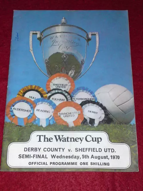 WATNEY CUP SEMI 1970 - Derby County v Sheffield Utd