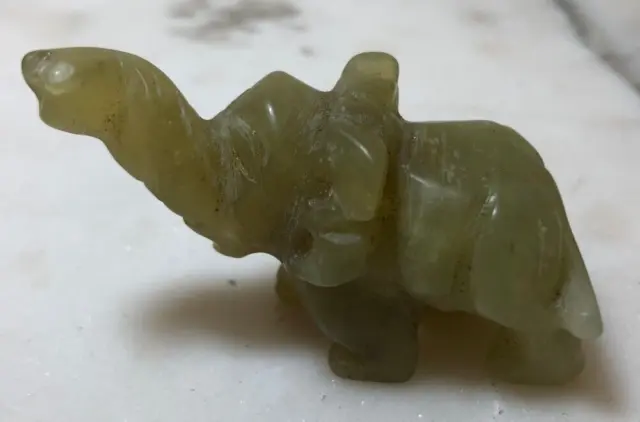 Jade Elephant Sculpture 5 cm