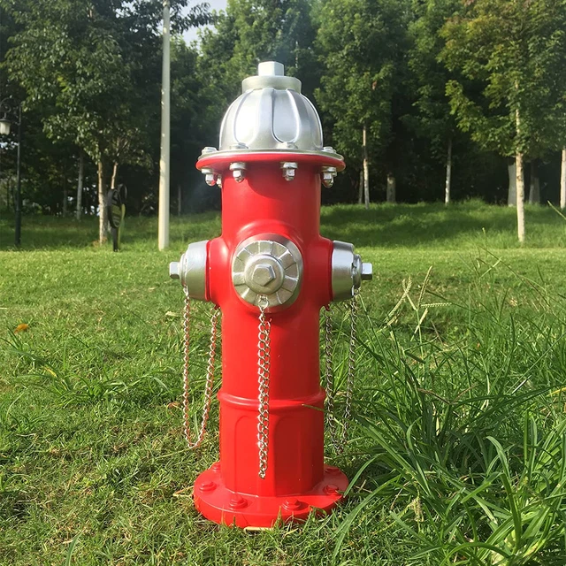 Hydrant Dogs to Peed Fire Hydrant Post 14.5 Backyard Decor Outdoor Statues NEW