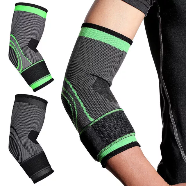 Tennis Golf Elbow Support Brace Adjustable Forearm Strap Compression Sleeve Band