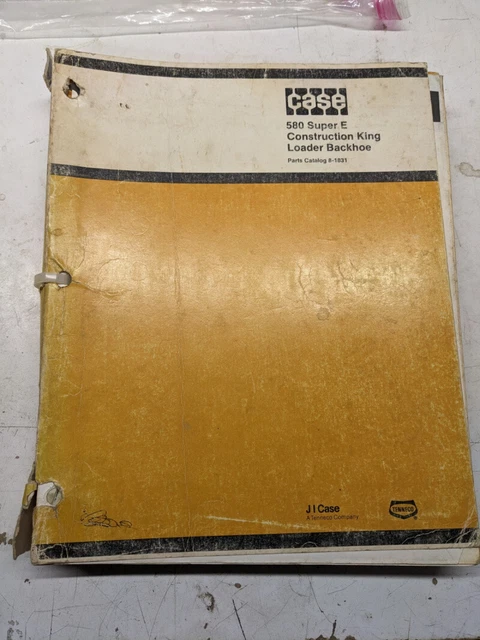 Case Parts List Book Catalog Manual 580 Super E Construction King Loader Backhoe