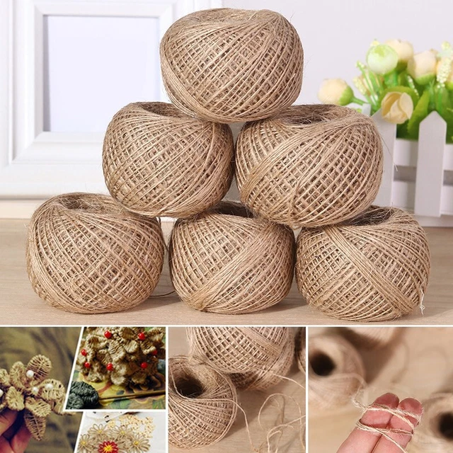 Cuerda de lino duradera artesanía floristas hazlo tú mismo cuerda para jardinería cuerda de cordón