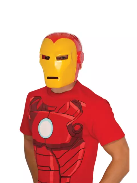 Iron Man Masque de Luxe Masque & Heapiece Super Héro Marvel Déguisement Adultes