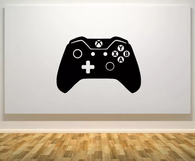 Xbox Un Contrôleur Gamepad 1 de Jeux Joueur Art Mural Autocollant Sticker Poster