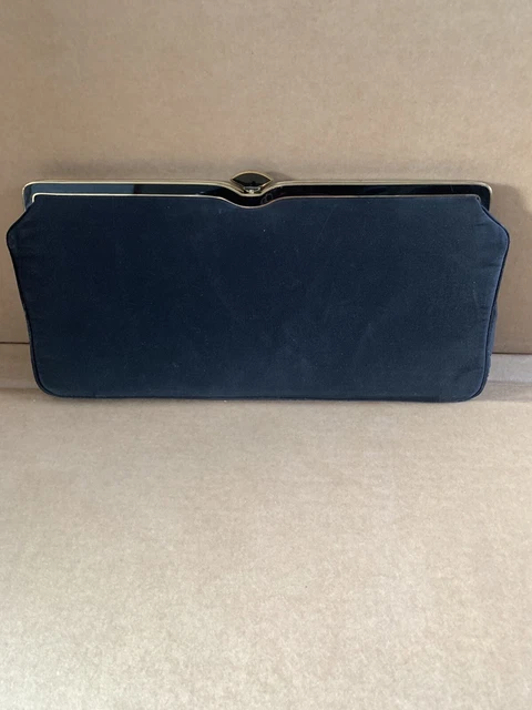 TWIFAILLE BY ROSENFELD Women's Black Gold Clutch Purse Wristlet (C2)
