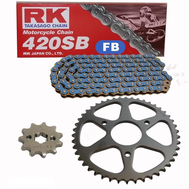Transmission ATV Go Kart Kit Pignon Chaîne 420 Yctze - 37T Avant 17T Arrière Chaîne - Pour Dirt Bike 50-125cc, ATV, Go-Kart Pignon Avant Arrière Dirt Bike