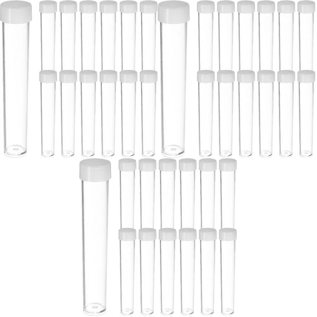 90 pcs Tubes With Lids Storage Tubes With Caps Cute Storage Box