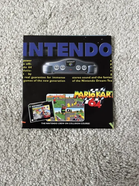 Rare Nintendo 64 N64 Gameboy Leaflet Flyer Poster Promotional