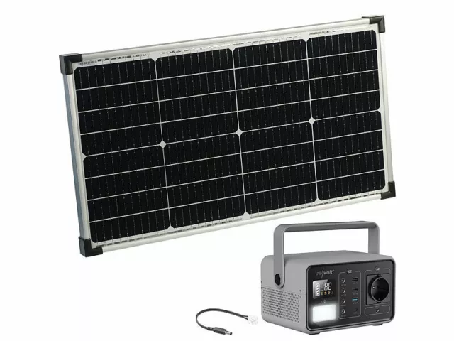 Batterie HSG-1200 avec panneau solaire et câble, Panneaux solaires et  éoliennes