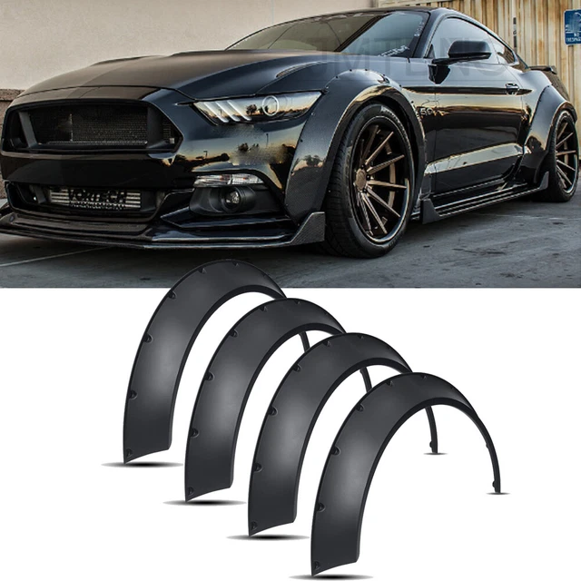 FOR FORD MUSTANG GT GTS Fender Flares Extra Wide Body Kit Wheel Arches