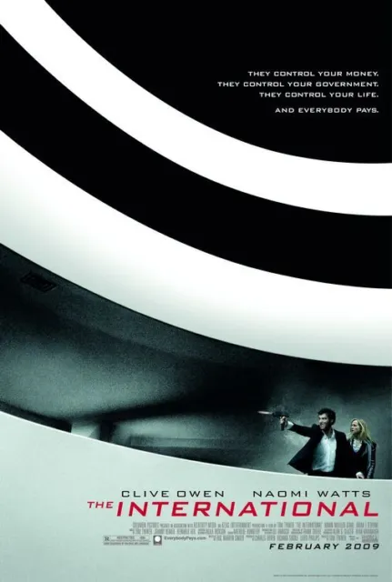 THE INTERNATIONAL great original 27x40 D/S movie poster 2009